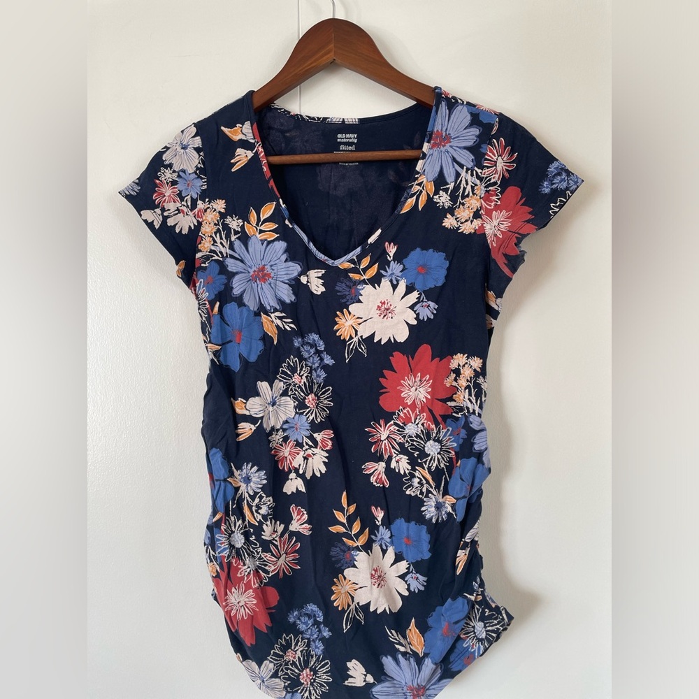Old navy floral maternity tee